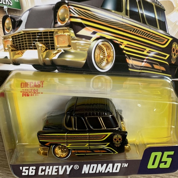 Car Tuned Series 1 56 Chevy Nomad 1956 Lowrider Black Diecast Metal CarTuned New - Picture 5 of 8